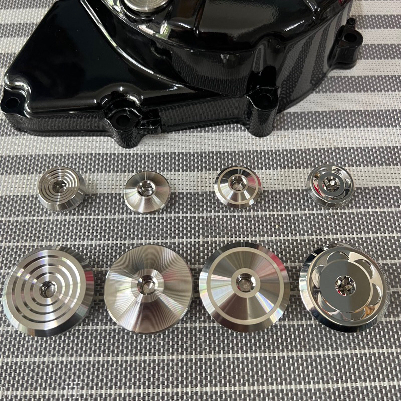 อุดจานไฟ เลส CNC ใส่เวฟ125IRSบังลม หัวเถิก หัวแหลม ปลาวาฬ (ตัวเก่า/ตัวใหม่)MSXโซนิคเวฟ100