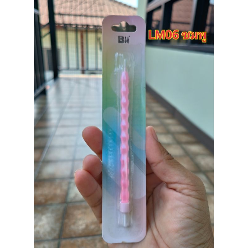 เทียนวันเกิดสีมุกเมทัลลิค LM06 (1ชิ้น/กล่อง)พร้อมส่ง