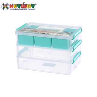 กล่องหูล็อคอเนกประสงค์ 3 ชั้น Plastic Storage Box with 3 layers : CC-9031