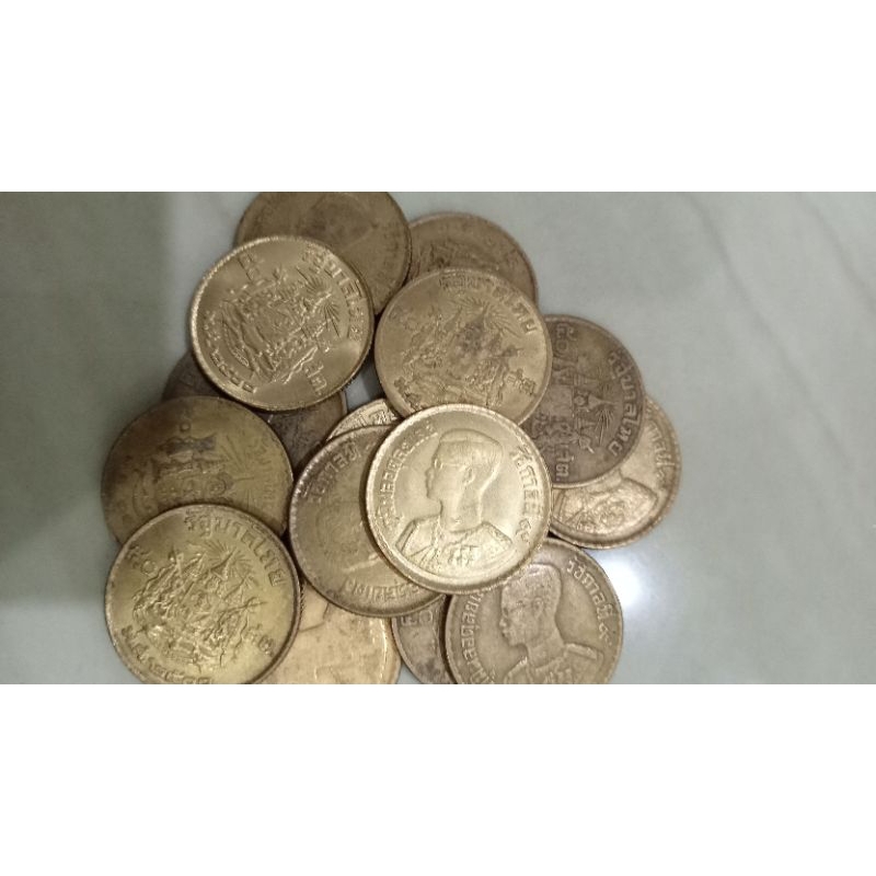 เหรียญ50สตางค์ ร.9 ปี2500 (รวม15เหรียญ)