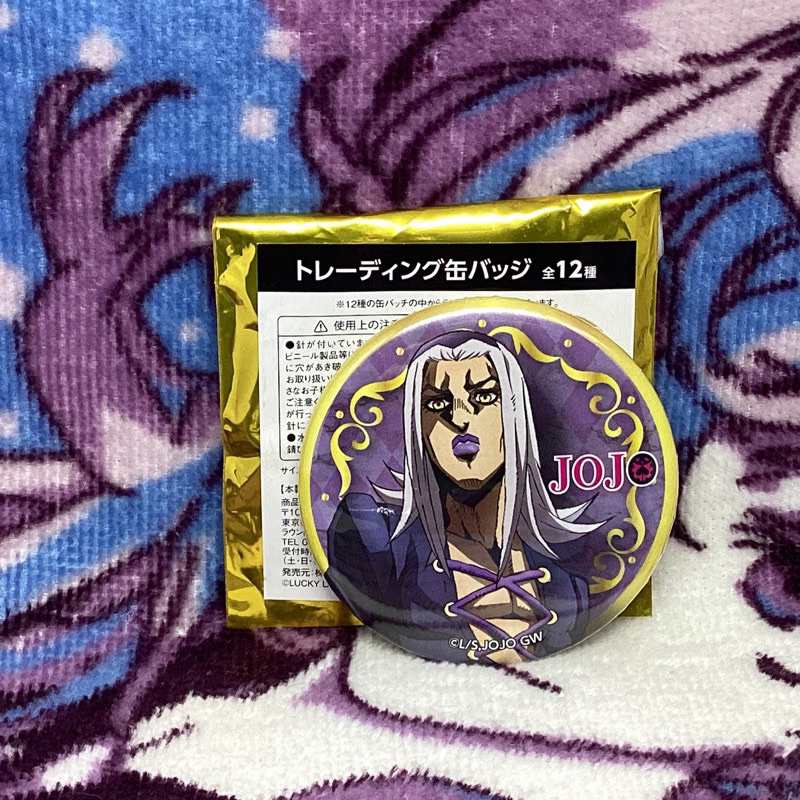 Jojo no Kimyou na Bouken Part 5 Ougon no Kaze x LUMINE Trading Can Badge (KOBI co. ltd.)