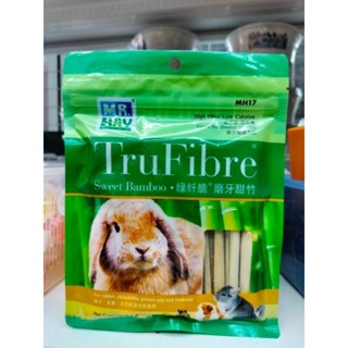 Mr.Hay Tru Fibre100g. ไม้ไผ่หวานไม้เเทะเล่นลับฟันสำหรับสัตว์เลี้ยง สัตว์ฟันเเทะ