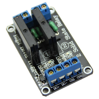 2 Channel(5V) OMRON SSR High Level Solid State Relay Module 250V 2A For Arduino