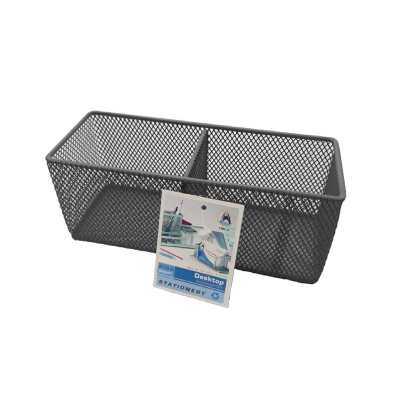 Orca ออร์ก้า ตะแกรง HY-63316 สำหรับใส่อุปกรณ์เครื่องเขียนหรือของจุกจิก ผลิตจากเหล็กชุบสีคุณภาพดี แข็งแรงทนทาน