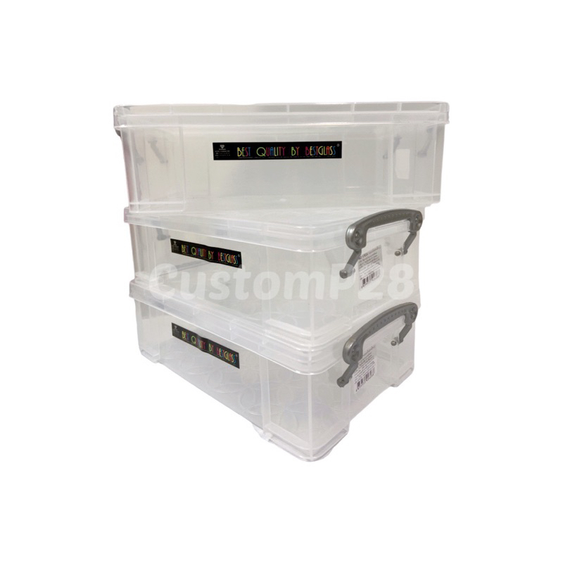 กล่องเรโท กล่องจัดเก็บ กล่องจัดระเบียบ แบบใส มีฝาปิด ขนาด 23X15 ซม สูง 7 ซม พลาสติกเกรด A - HIPPOPO