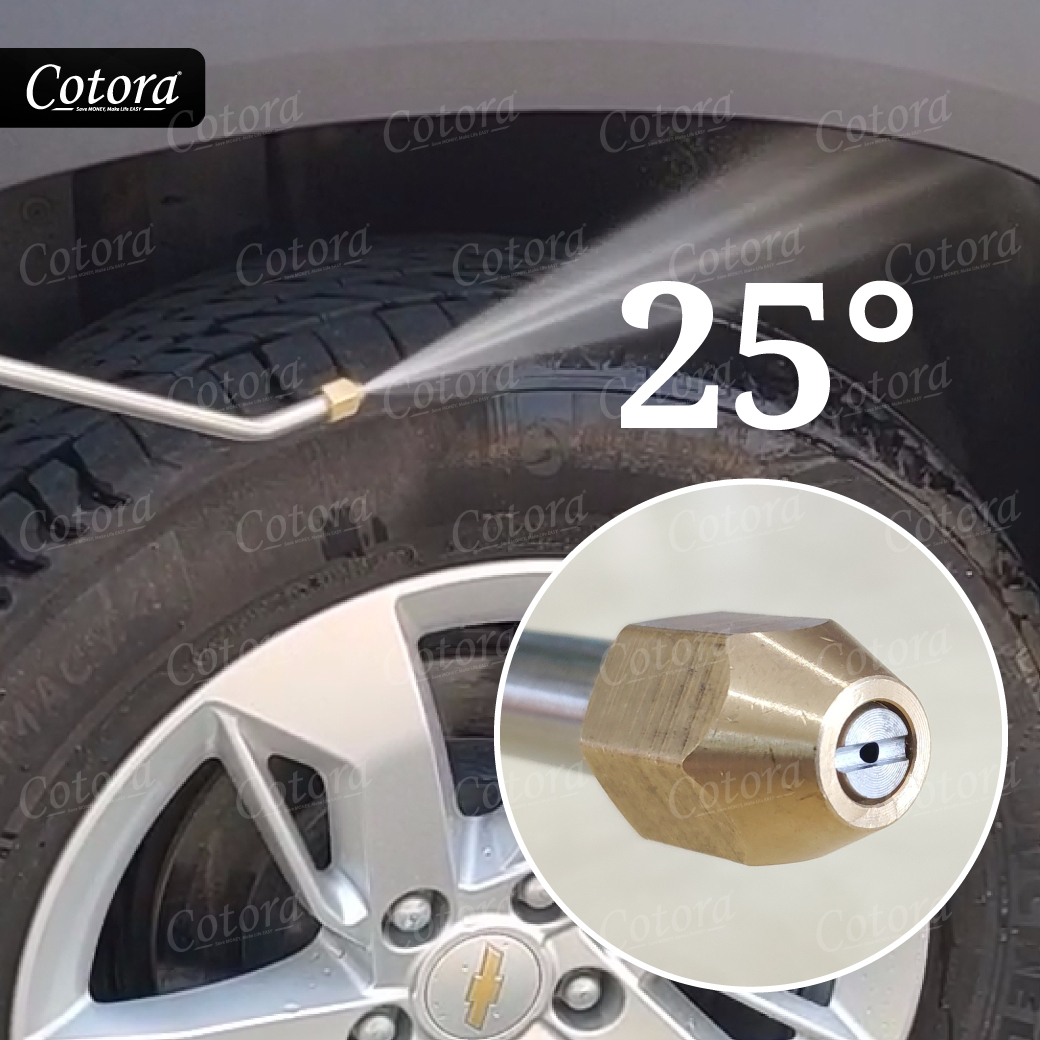 Cotora ก้านล้างแอร์ หัวฉีดล้างแอร์ ก้านฉีดน้ำสแตนเลส 500 PSI สวมเร็ว 1/4นิ้ว หัวฉีดน้ำแรงดันสูง รูปที่ 8