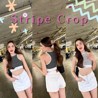 🦓พร้อมส่ง~ Stripe crop (เสื้อกล้ามครอป) กล้ามลายทางเบสิค