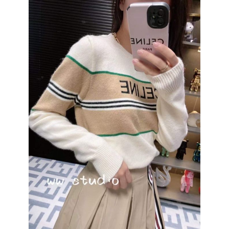 พร้อมส่ง เสื้อไหมพรมแขนยาว เสื้อสเวทเตอร์ แฟชั่นผู้หญิง ไหมพรมเนื้อดีผ้านิ่มใส่สบาย