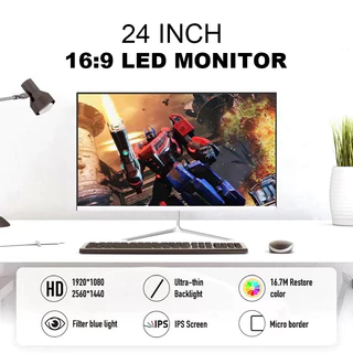 จอคอมพิวเตอร์ 17-24 นิ้วจอคอมพิวเตอร์ 180HZ ขนาดคอมพิวเตอร์ Gaming monitor 75Hz 2ms HDMI VGA 27 นิ้ว 1920x1080P 27 นิ้ว 2K