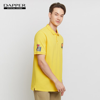 DAPPER เสื้อโปโล D 79 Logo สีเหลือง (KPBY1/623RS)