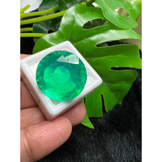 Lab emerald Round 15.00mm 1 pieces