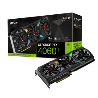 PNY GeForce RTX 4060 Ti XLR8 VERTO EPIC-X RGB Triple Fan 8GB Graphics Card การ์ดจอ (VCG4060T8TFXXPB1)