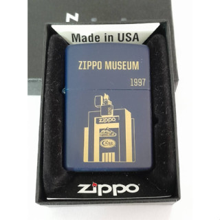 ZIPPO 239 PLANETA MUSEUM OPENIN  NAVY MATTE LASER ENGRAVE   สีน้ำเงินลายแบบเลเซอร ผลิตปี2015   ของใหม่ไม่ผ่านการใช้งาน