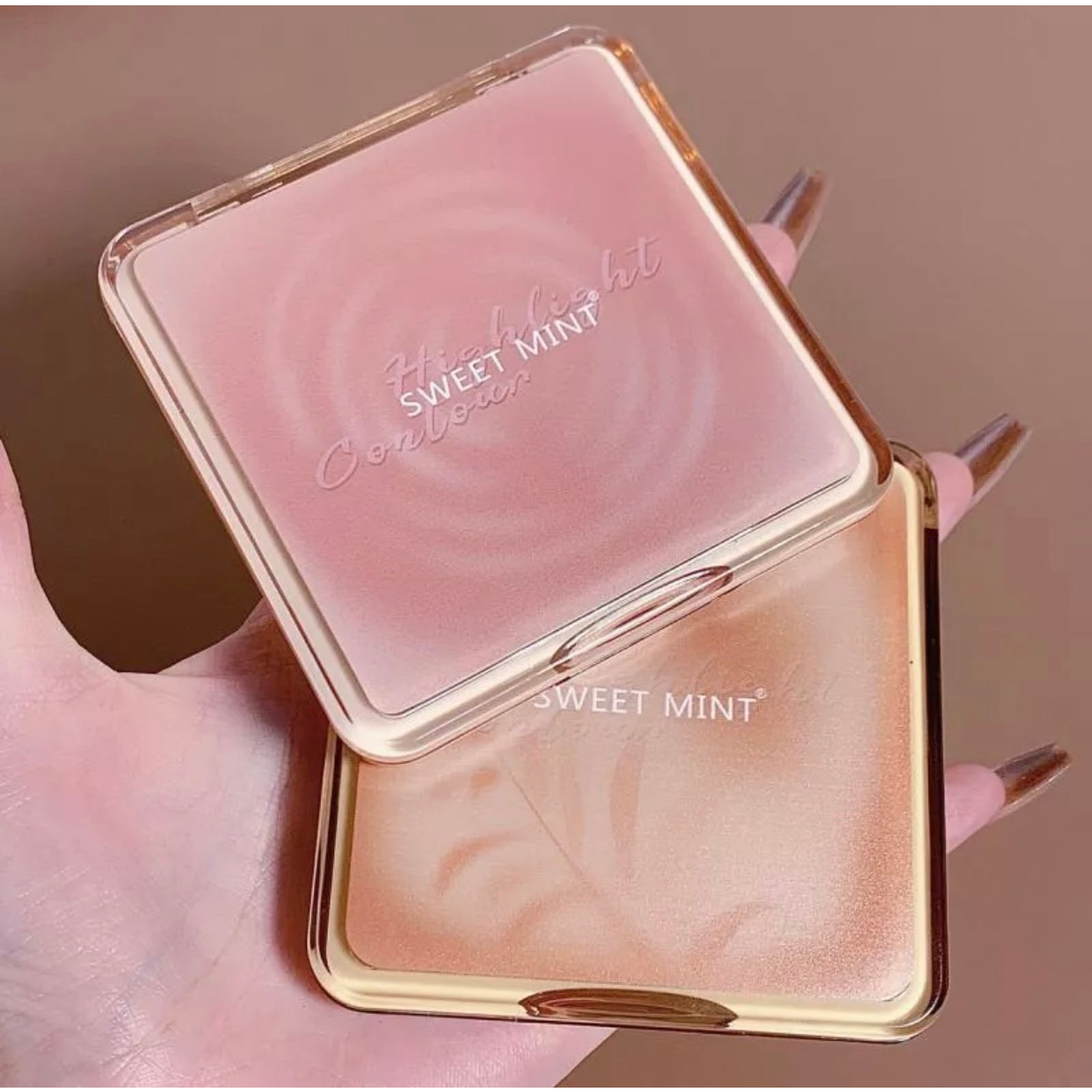 N320 Sweet Mint พาเลทคอนทัวร์ ไฮไลท์จมูก เนื้อฝุ่น กันน้ำ ติดทน - รูปที่ 7