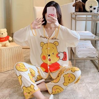 🍯 ชุดนอนหมีพูห์ Pooh มือ 1 พร้อมส่ง ‼️ ผ้านุ่มลื่นใส่สบาย ‼️