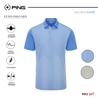 PING ETTEN POLO PING MENS POLO เสื้อกอล์ฟผู้ชาย  เสื้อกีฬากอล์ฟผู้ชาย  เสื้อกีฬาผู้ชาย