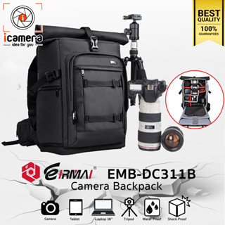 Eirmai Bag EMB-DC311B Backpack For Camera , Flash , Accessories กระเป๋ากล้อง กันน้ำกันกระแทก กระเป๋าเป้