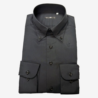 Botton Down Slim Shirt (Black)