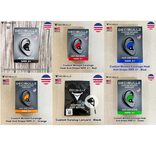 Decibullz® Custom Molded Earplugs Heat And Shape NRR 31 ที่อุดหู กันเสียง แบบใช้ซ้ำ