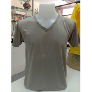 TI-24 เสื้อยืดสีเทา คอวี