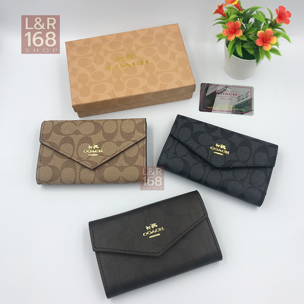 กระเป๋าสตางค์ ใบกลางCU หน้าจุดมาย 6นิ้ว พร้อม(กล่อง การ์ด ถุงผ้า) พร้อมส่งทันที🚚