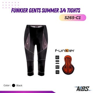 กางเกงปั่นจักรยาน Funkier Gents Summer 3/4 Tights S265-C1