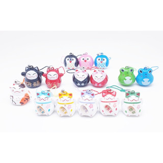 กระดิ่งใหญ่_แมวนำโชค+เชือก (สูง 3 cm) มีหลายแบบให้สะสม