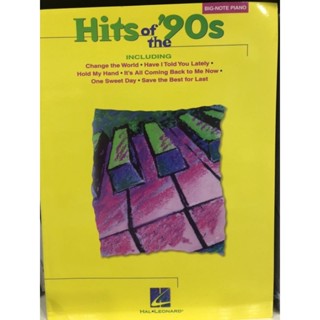 HITS OF THE 90S BIG-NOTE PIANO (HAL)073999102529