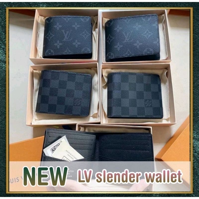 [สอบถาม​ก่อน​กด​ซื้อ​]​ แท้​ 💯 New!! LV Slender Wallet มี 2 ลาย