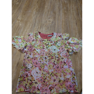 เสื้อvarittaชีฟองสีหวานเหลืองชมพู