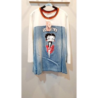 เสื้อคลุมท้อง สาวอวบ ลายbetty boop เบตตี้บูป อก44"