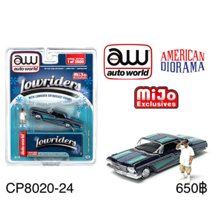 Auto World x American Diorama 1:64 1962 Chevrolet Impala SS Lowrider With Figure Limited 3,600 Pieces – Black – Mijo Exc