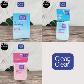 [Clean &amp; Clear] Oil Absorbing Sheets &amp; Oil Control Film คลีน แอนด์ เคลียร์ กระดาษซับหน้ามัน แผ่นซับหน้ามัน