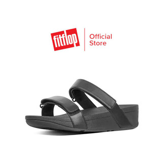 FITFLOPS รองเท้าแตะผู้หญิง ฤดูร้อน สวมใส่แฟชั่นแพลตฟอร์มหนังจริง ก้นหนา ins เน็ตไอดอล แนวโน้มรองเท้าชายหาดรองเท้าแตะ