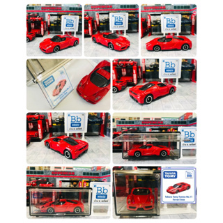 SET BOX MODEL TOMICA VEHICLE : FERRARI ENZO RED + ACRYLIC COLLECTIN BOX