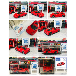 SET BOX MODEL TOMICA VEHICLE : FERRARI ENZO RED + ACRYLIC COLLECTIN BOX