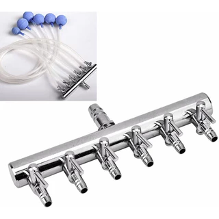 วาล์วปรับลมสแตนเลส ท่อลมเข้า 8 มม. ต่อกับปั๊มลูกสูบ Stainless Valve for Electrical Magnetic Air Compressor