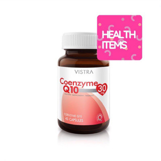 Vistra Coenzyme Q10 30 mg🌸🌸วิสตร้า โคเอนไซด์ คิวเท็น 30 มด. co q10