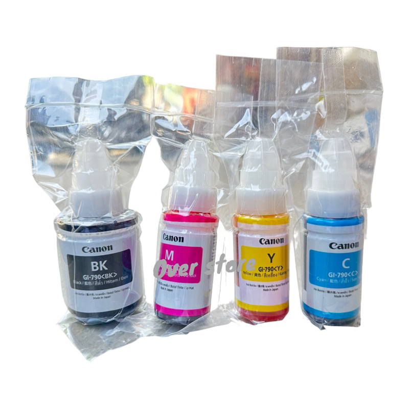 Canon หมึกแท้ GI-790 BK/C/M/Y for G1000/G2000/G3000/G4000 (NO BOX)