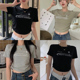 Somedays_closet l 🌷พร้อมส่ง🌷Unit top เสื้อยืดแขนสั้นสไตล์Y2K แบบเกาหลีสุดๆค่า