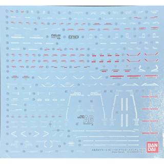 Water Decal Mg ZZ Gundam Ver Ka ของแท้ Bandai