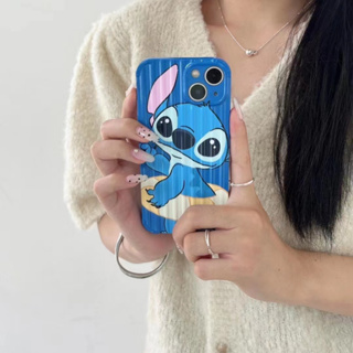 💕พร้อมส่ง💕iPhone 14 13 12 11 Pro Max เคส for เคสไอโฟน11 น่ารัก บางเบาพกพาง่าย การ์ตูน Stitch เรียบง่าย Case