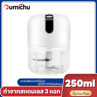 USB เครื่องปั่นอเนกประสงค์ ไฟฟ้า มินิ ไร้สาย เครื่องสับกระเทียม พริก ชาร์จด้วยUSB