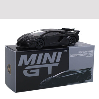 MINI GT 1/64 LAMBORGHINI LB-SILHOUETTE WORKS AVENTADOR GT EVO MATTE BLACK RHD