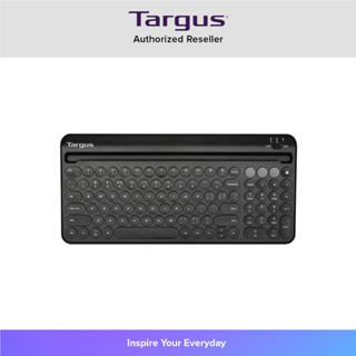 Targus KB867 Multi-device Bluetooth Keyboard (AKB867) คีย์บอร์ดไร้สาย แป้นพิมพ์ภาษาอังกฤษ มีช่องเก็บแท็บเล็ตและโทรศัพท์