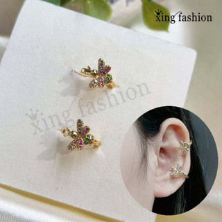 ต่างหูผึ้ง,ear cuff ต่างหูแบบเกาะ/หนีบ, ต่างหูแฟชั่นสไตล์เกาหลี,XE00128