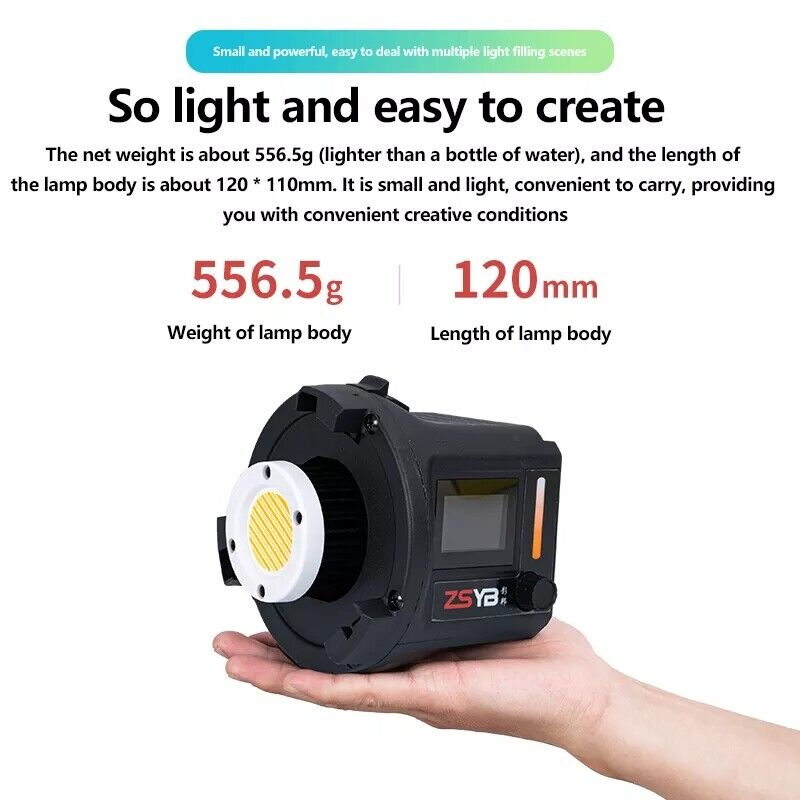 New! ไฟวิดีโอ LED 80วัตต์ ZSYB CL-80 Bi Color 2700-6500K CL80bi Studio Strobe 80w ไฟส่องถือ ช่างภาพ