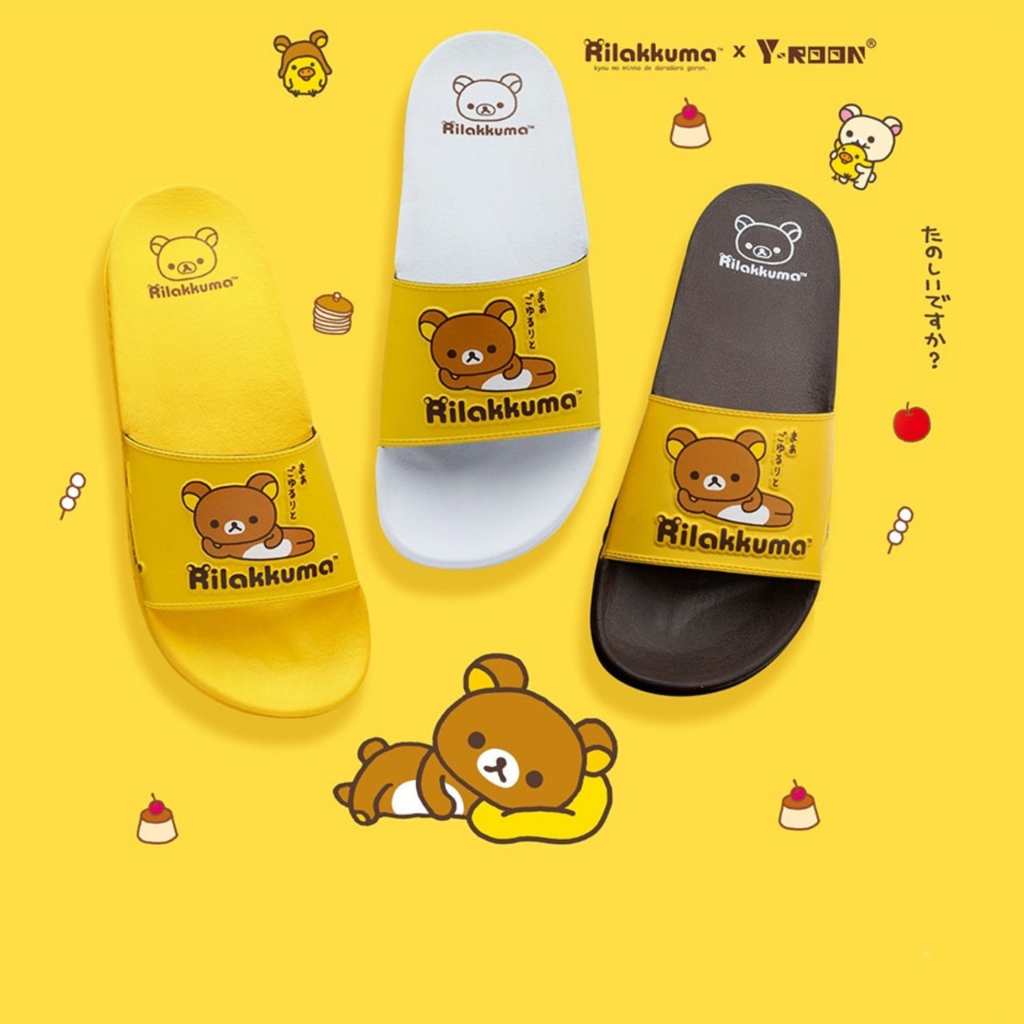 3คู่ราคาส่ง🌟รองเท้าแตะแบบสวมหญิง รุ่น Y27 Y42 Y43 Y39 Rilakkuma🐻การ์ตูนลิขสิทธิ์แท้💯  ไซส์ 4-6