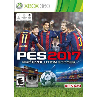 Pro Evolution Soccer 2017 xbox360 เลือกโซนPAL/NTSC-U แผ่นเกมXbox360 PES2017 แผ่นไรท์เฉพาะเครื่องที่แปลงแล้ว