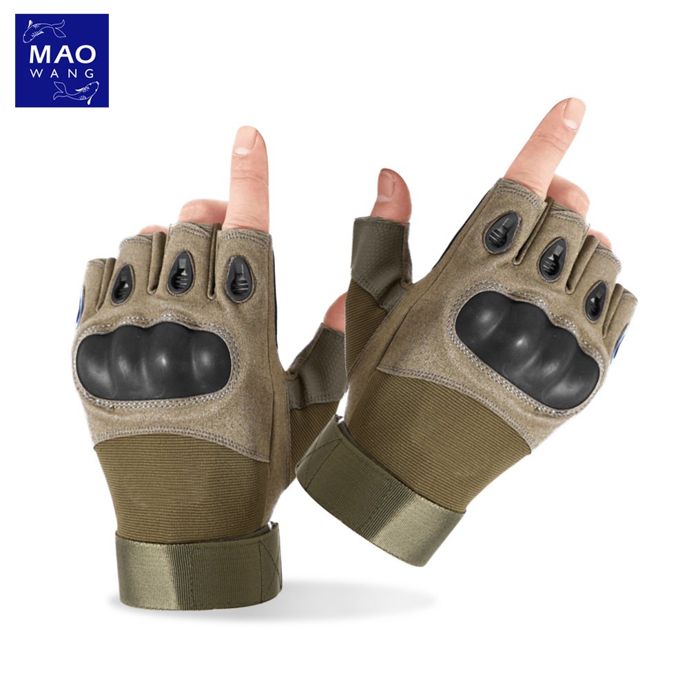 MAO ถุงมือแบบเปิดครึ่งนิ้ว สำหรับขับมอเตอร์ไซด์ กันแดด ถุงมือยุทธวิธี